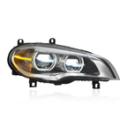 Dual Color Angel Eyes LED Headlights Assembly for BMW X5 E70 (2008–2013)