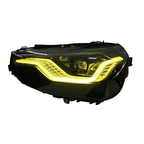 V2 Golden Smoked Dual Color LED Headlights Assembly for BMW 2 Series G42 (2022–2026)