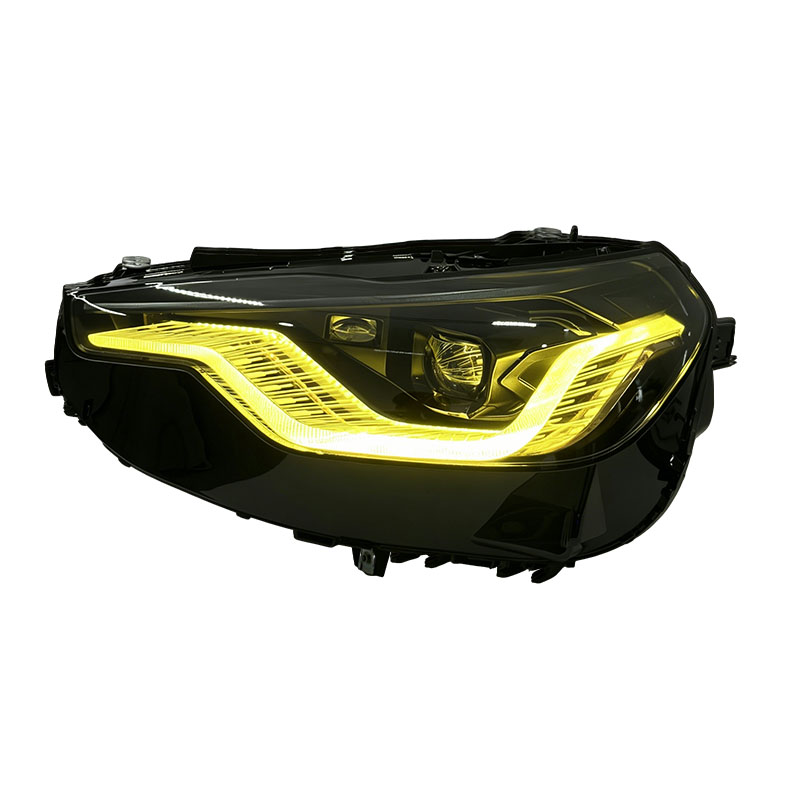 V2 Golden Smoked Dual Color LED Headlights Assembly for BMW 2 Series G42 (2022–2026)