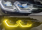 Dual Color Laser Style LED Headlights Assembly for BMW 4 Series G22 / M3 G80 / M4 G82 (2021–2023)