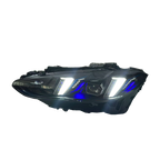 V3 Smoked Snake Eye Tri-Color LED Headlights for BMW G22 4 Series, G80 M3 & G82 M4 2021-2025
