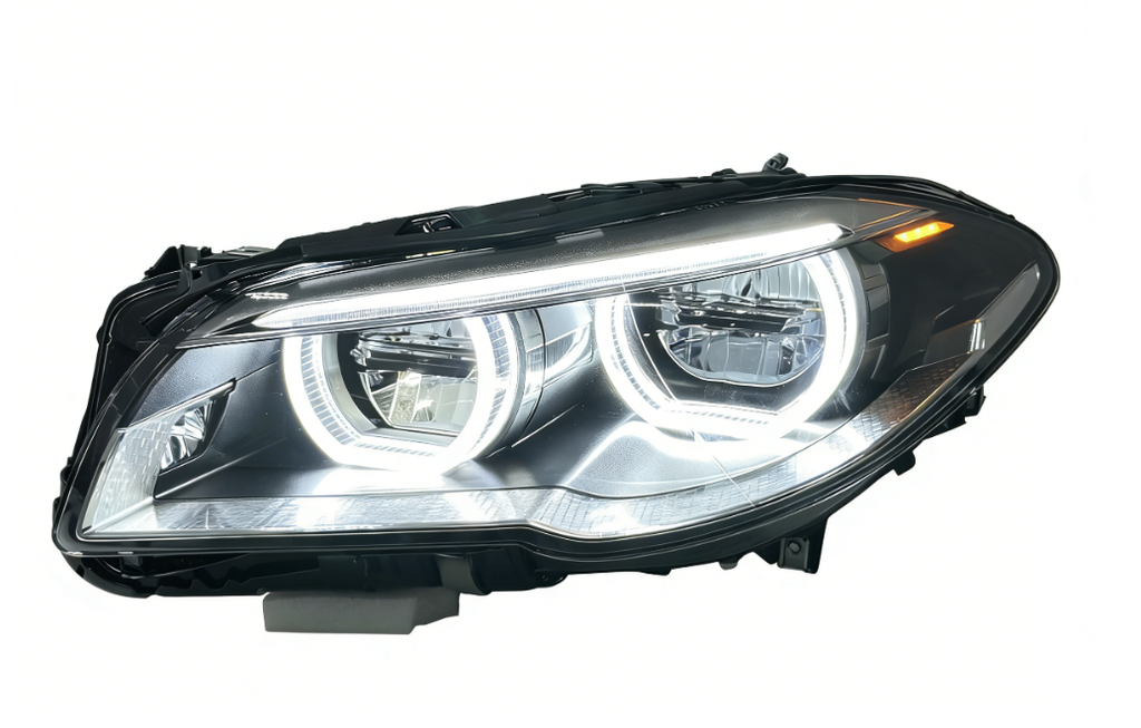 Dual Color Angel Eyes LED Headlights Assembly for BMW 5 Series F10 F18 (2010–2013)