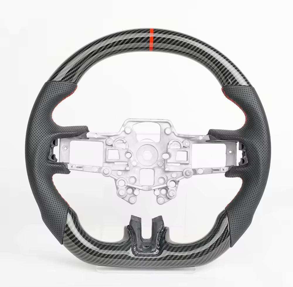 LED RPM Carbon Fiber Steering Wheel for Ford Mustang EcoBoost, GT & Shelby 2018-2023