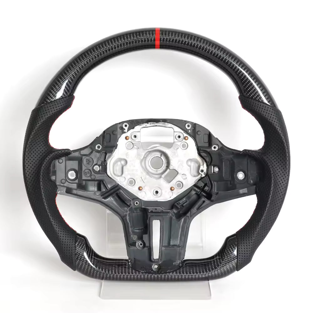 Real Carbon Fiber Heated M Sport Steering Wheel for BMW G Series M5, M8, X3M, X5, X6 & X7