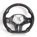 Real Carbon Fiber Heated M Sport Steering Wheel for BMW G Series M5, M8, X3M, X5, X6 & X7