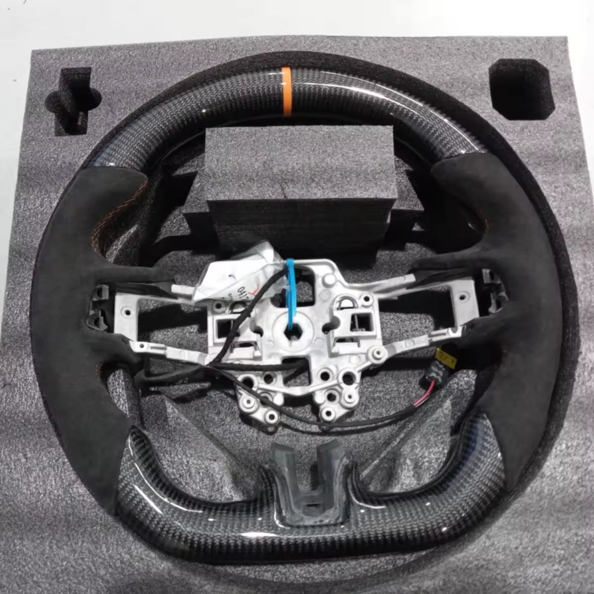 Heated Carbon Fiber Steering Wheel for Ford Mustang 2018-2023