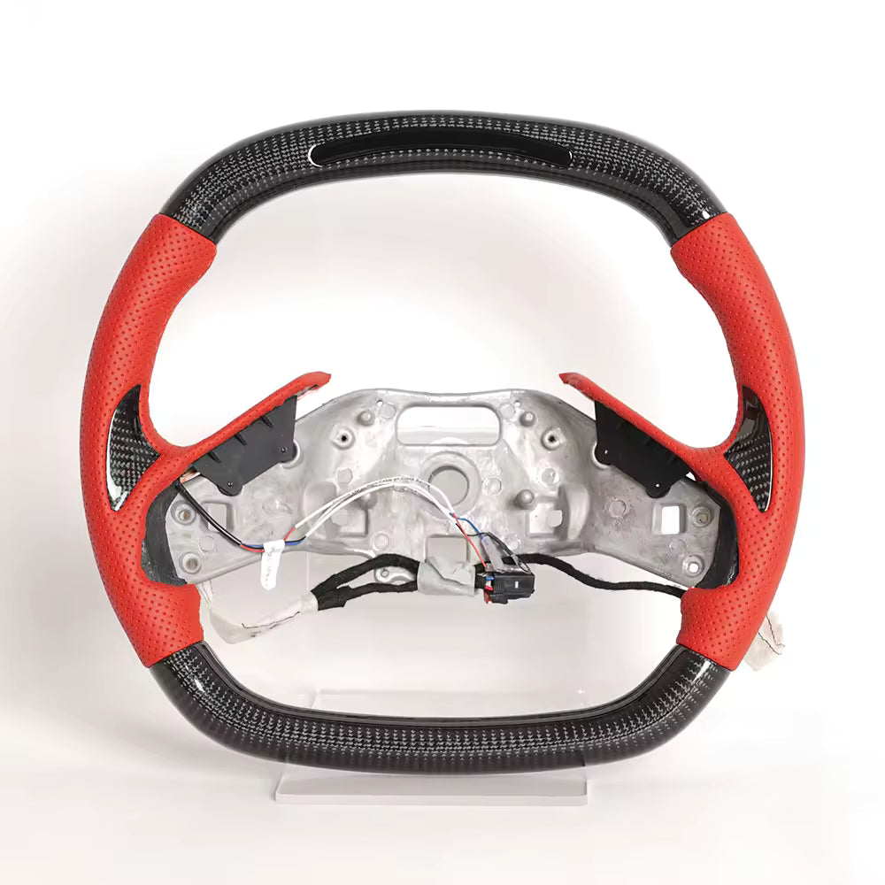 Heated LED Display Carbon Fiber Steering Wheel for Chevrolet Corvette C8 (2020–2025)