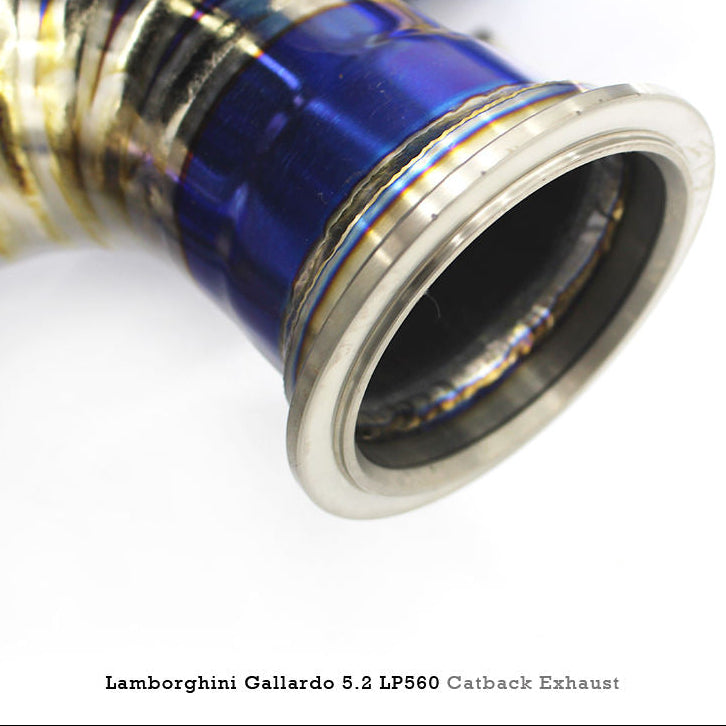 High Performance Titanium Alloy Exhaust System - Lamborghini Gallardo 5.2 LP560-4 2008-2016