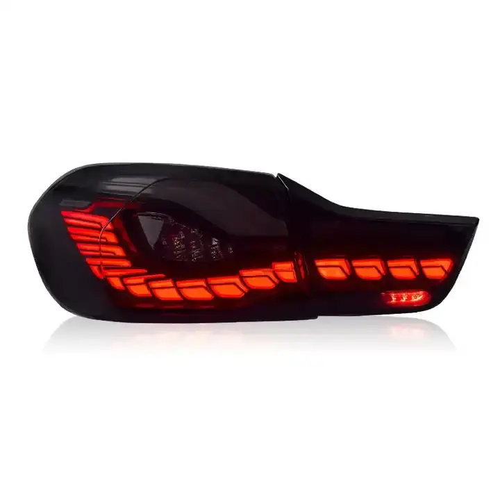 OLED GTS Style Taillights for BMW 4 Series F32 F82 2012-2018 Red Smoked