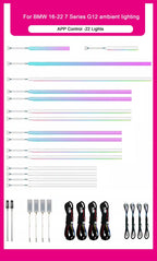 BMW 7 Series G11 / G12 Interior 64-Color Galaxy Style LED Ambient Light Kit 2015 - 2022