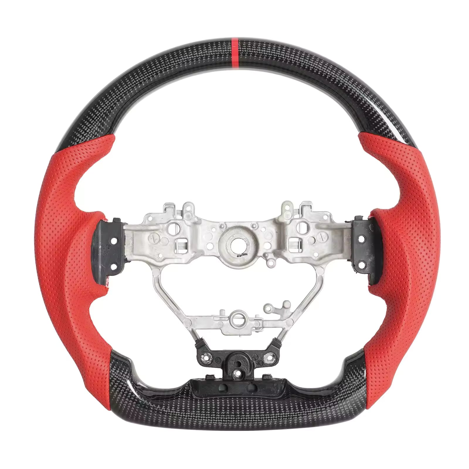 Carbon Fiber Steering Wheel for Lexus IS 2013-2025 & RC F NX300 2015-2020 Red Leather