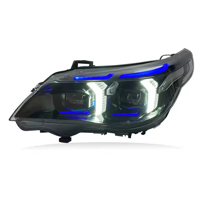 Dual-Color Snake Eyes Headlights for BMW E60 5 Series 2003-2010