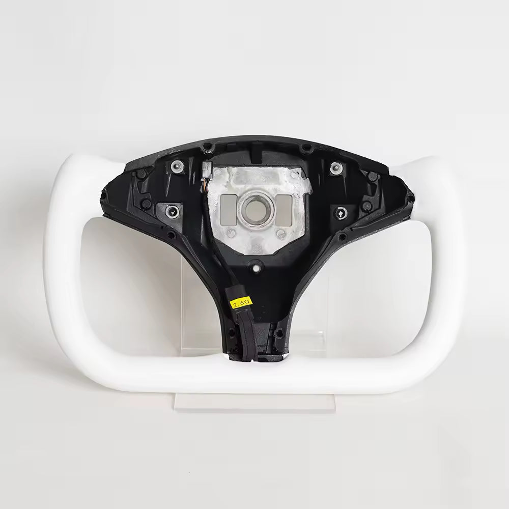 Heated Leather Yoke Steering Wheel for Tesla Model S / Model X 2014-2020