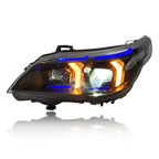BMW 5 Series E60 Snake Eye LED Headlight Assembly with Dual-Color DRL 2003 - 2010