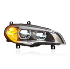 Dual Color LED Angel Eyes Headlights Assembly for BMW X5 E70 (2007–2013)