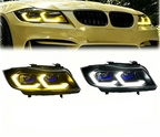 BMW 3 Series E90 LED Headlight Assembly with Dual-Color DRL 2005 - 2012