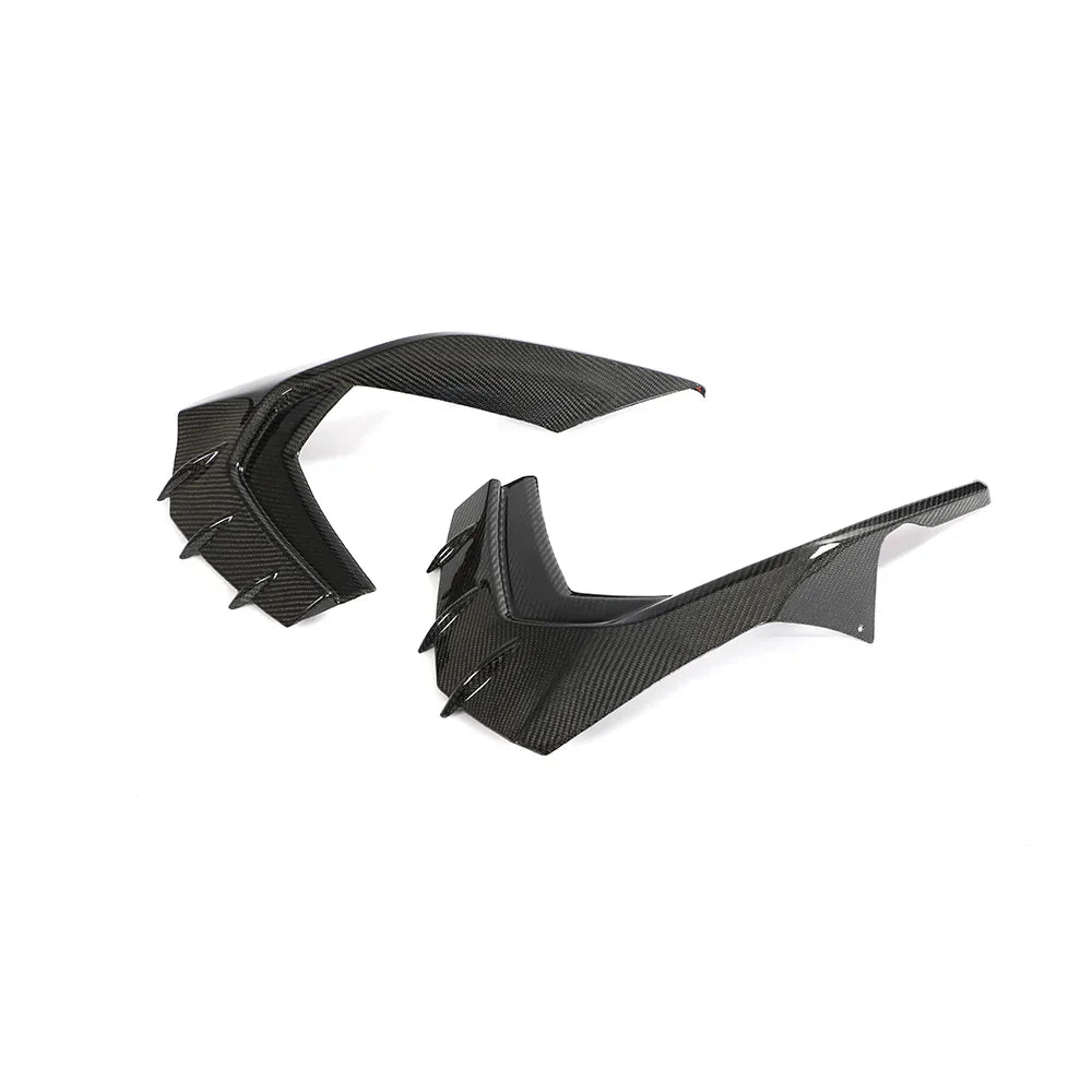 Audi S3 8Y / A3 S-Line Sedan Carbon Fiber Front Bumper Canards 2021 - 2023