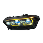 Laser LED Headlights Assembly for BMW X5 G05 (2019–2022) | Low & High Beam Laser Upgrade | Dual Color DRL | Plug & Play