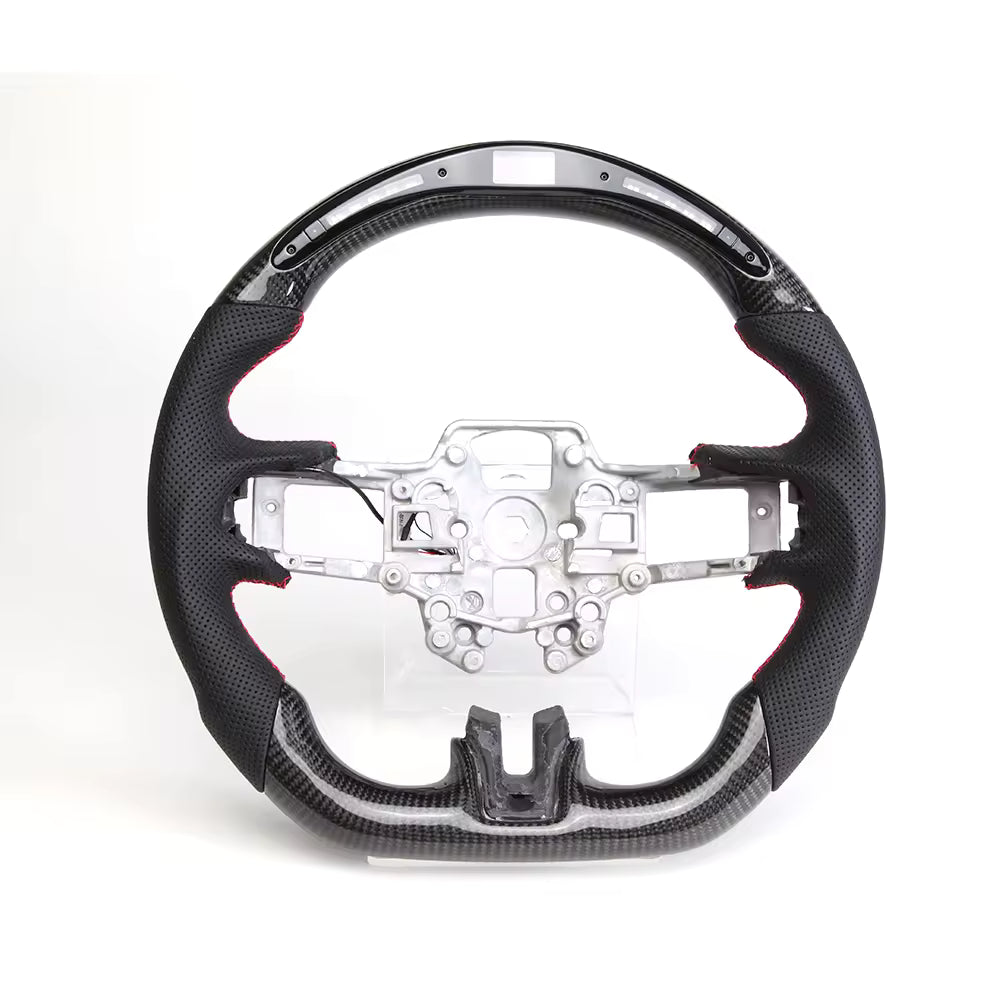 LED RPM Carbon Fiber Steering Wheel for Ford Mustang EcoBoost, GT & Shelby 2018-2023