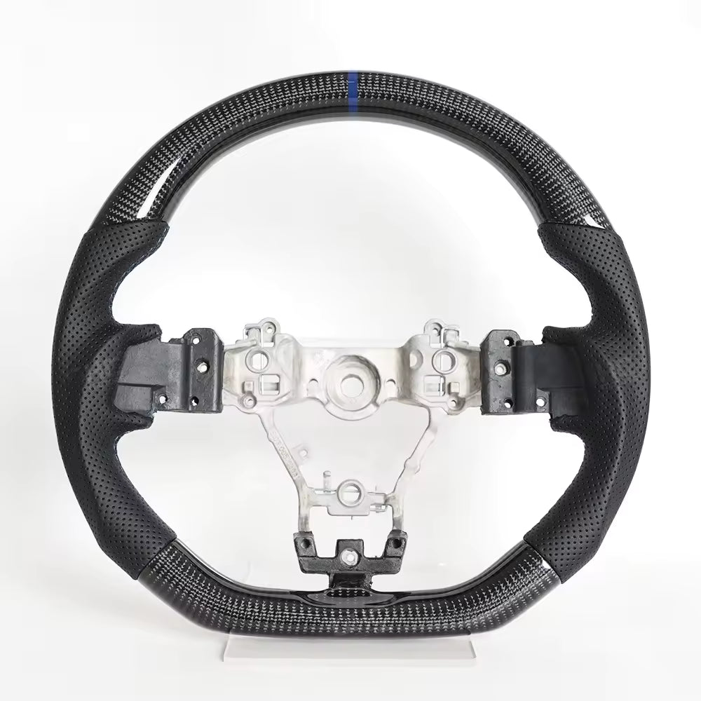 LED Real Carbon Fiber Steering Wheel for Subaru WRX STI S209 2015-2021