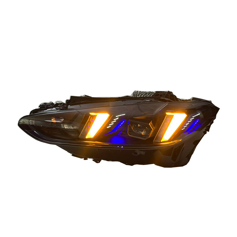 V3 Smoked Snake Eye Tri-Color LED Headlights for BMW G22 4 Series, G80 M3 & G82 M4 2021-2025