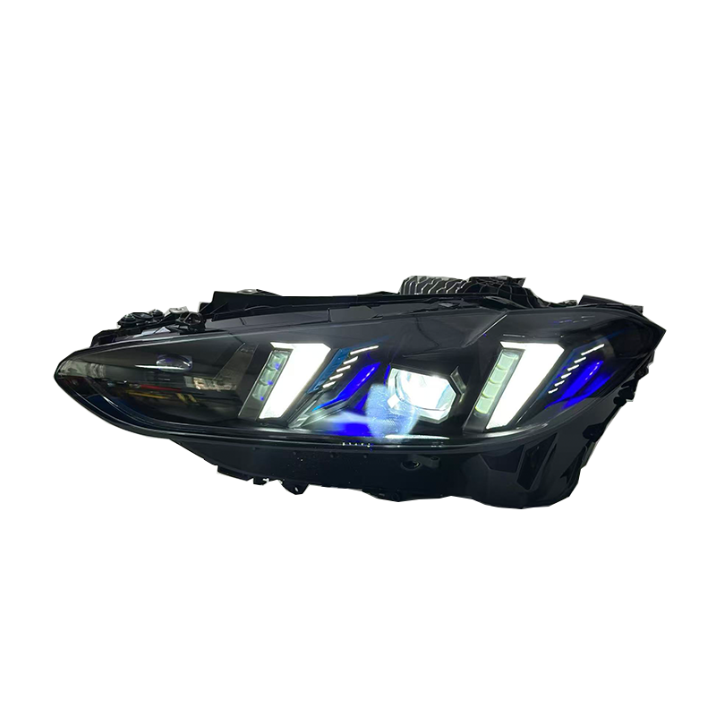 V3 Smoked Snake Eye Tri-Color LED Headlights for BMW G22 4 Series, G80 M3 & G82 M4 2021-2025