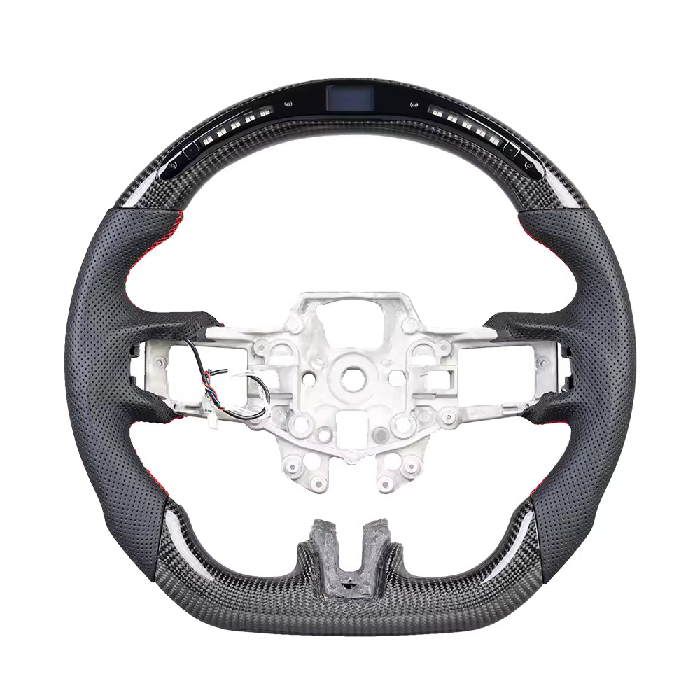 Carbon Fiber LED Steering Wheel for Ford Mustang 2015-2023