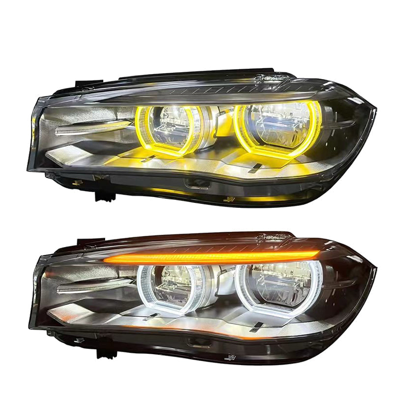 V2 Dual DRL LED Headlights Assembly for BMW X5 F15 (2014–2018)