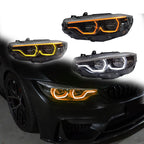 V2 IKON Style Color Switching LED Headlights for BMW 4 Series F32/F36 & M4 F82