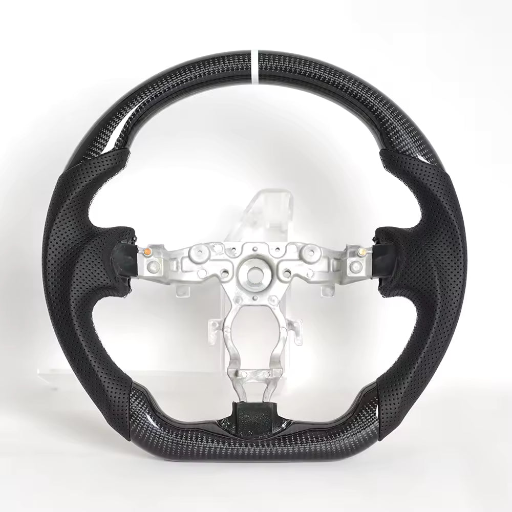White Line Carbon Fiber Steering Wheel for Nissan 370Z Z34 2008-2020