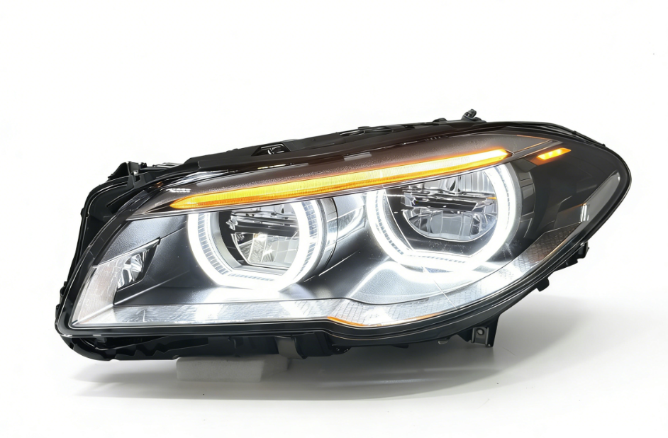 Dual Color Angel Eyes LED Headlights Assembly for BMW 5 Series F10 F18 (2010–2013)