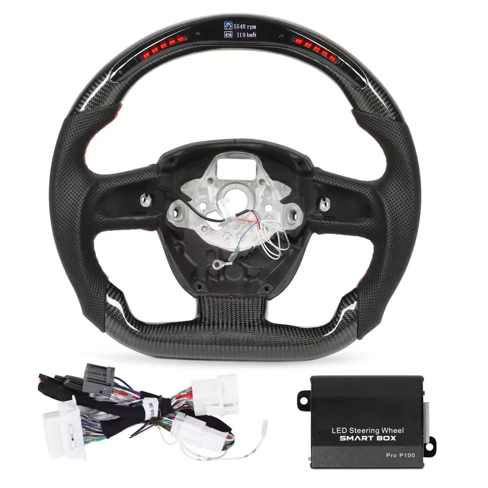 LED Carbon Fiber Steering Wheel for Audi A4 / A5 2008-2012