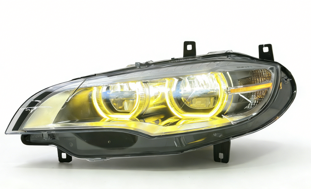 Dual-Color Angel Eye LED Headlights for BMW X6 E71 2008-2014