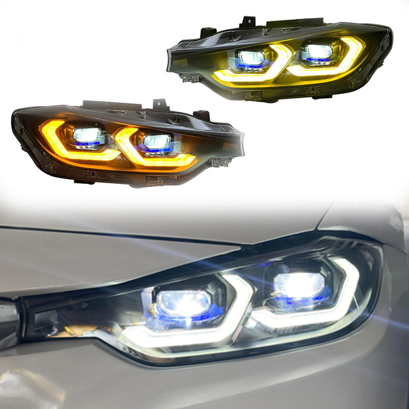 Laser Style LED Headlights Assembly for BMW 3 Series F30 F35 (2012–2019)