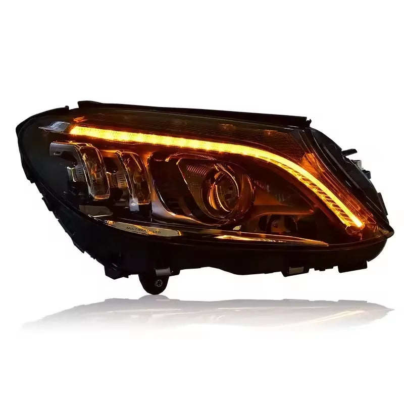 Laser Style LED Headlights Assembly for Mercedes Benz C-Class W205 (2015–2018)