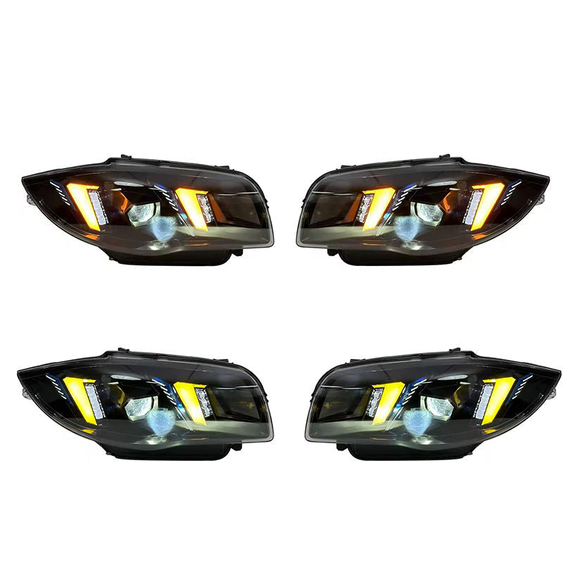 Dual Color LED Headlights for BMW 1 Series E87 2004-2011