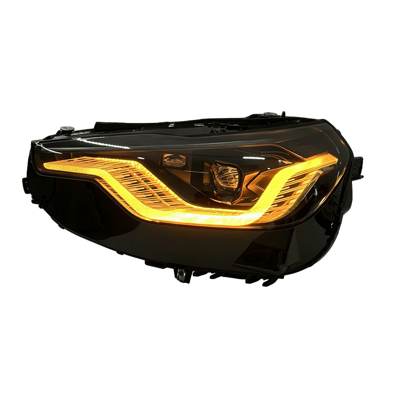 V2 Golden Smoked Dual Color LED Headlights Assembly for BMW 2 Series G42 (2022–2026)