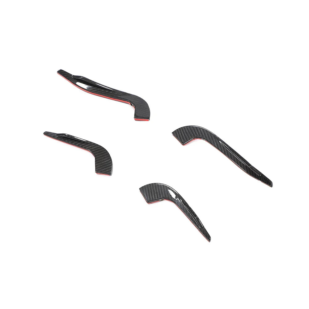 Audi RS3 8V Sedan Carbon Fiber Front Bumper Fins 2017 - 2019