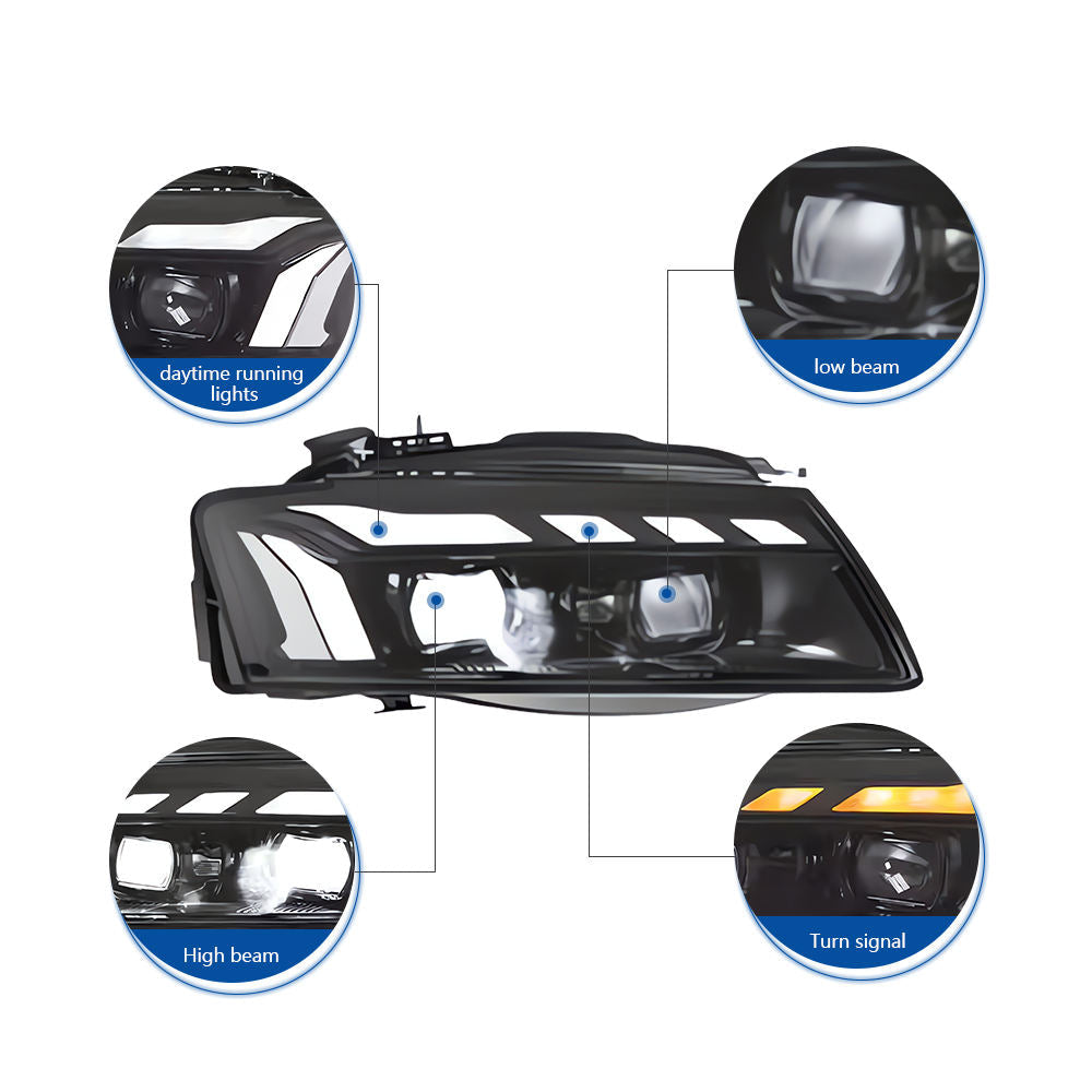 RS5 Style LED Headlights for Audi A5 & S5 2008-2012