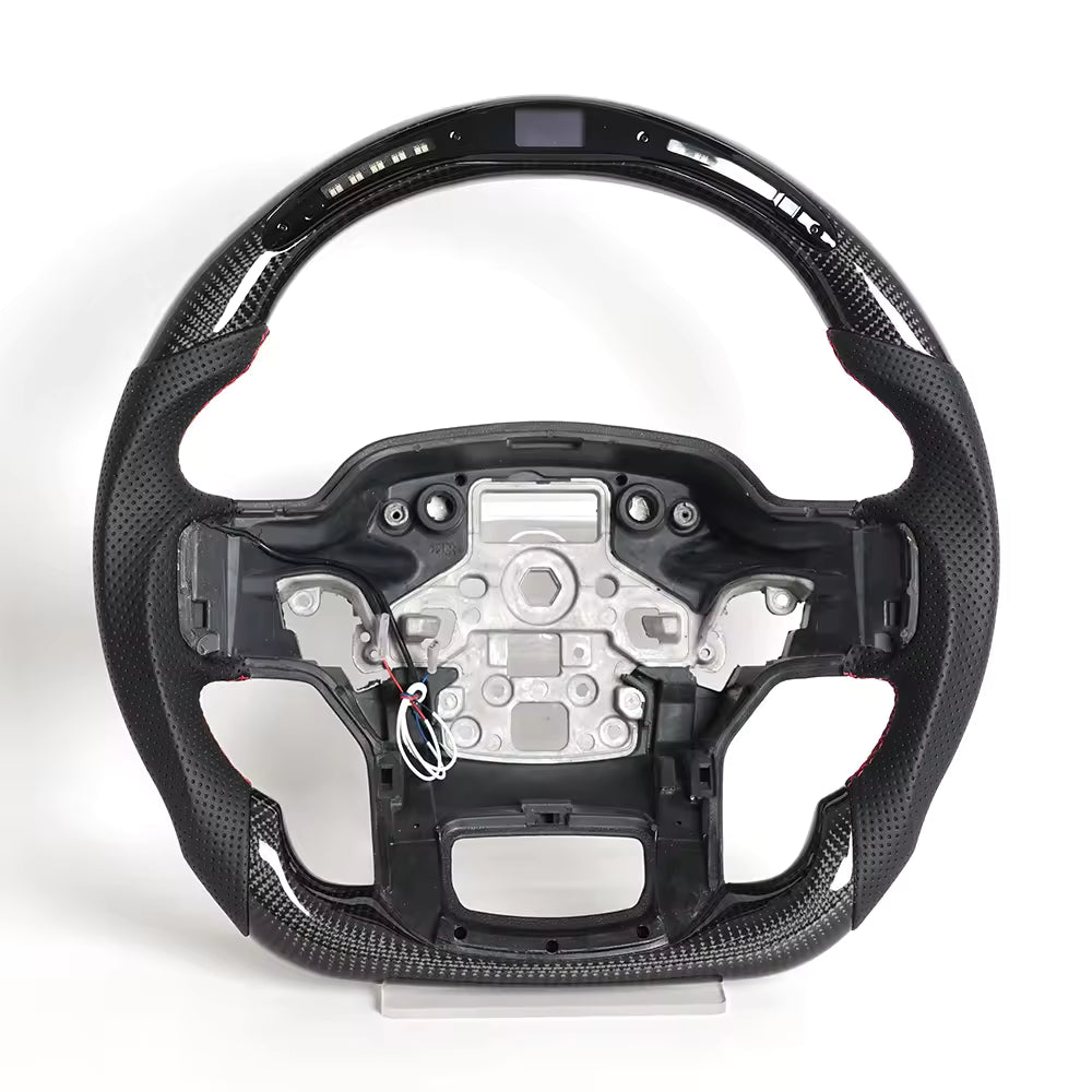 Carbon Fiber LED Steering Wheel for Ford F-150 Raptor 2021-2024