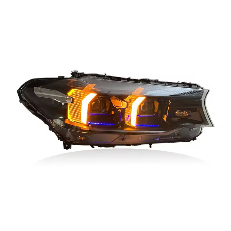 Dual Color LED Headlights Assembly for BMW 5 Series G30 G38 (2018–2020)