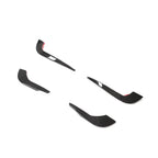 Audi A4 B9 S-Line / S4 Sedan Carbon Fiber Front Bumper Fins 2017 - 2019