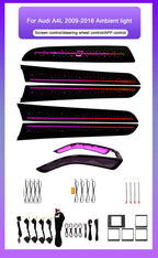 Audi A4 / A4L B8 / A5 / Q5 Interior 64-Color Star Sky Dynamic LED Ambient Light Kit 2009 - 2017