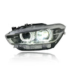 Dual Color LED Headlights Assembly for BMW 1 Series F20 (2015–2018)