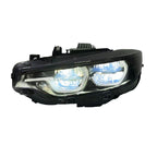 V3 Smoked IKON Tri-Color LED Headlights for BMW F32/F36/F80/F82 M3 & M4 2013-2019
