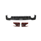 Audi RS6 / A6 C8 Avant Wagon Dry Carbon Fiber JC Design Rear Bumper Diffuser 2019 - 2021
