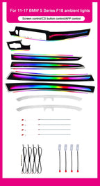 BMW 5 Series F10 / F11 / F18 Interior 64-Color Symphony LED Ambient Light Kit 2011 - 2017