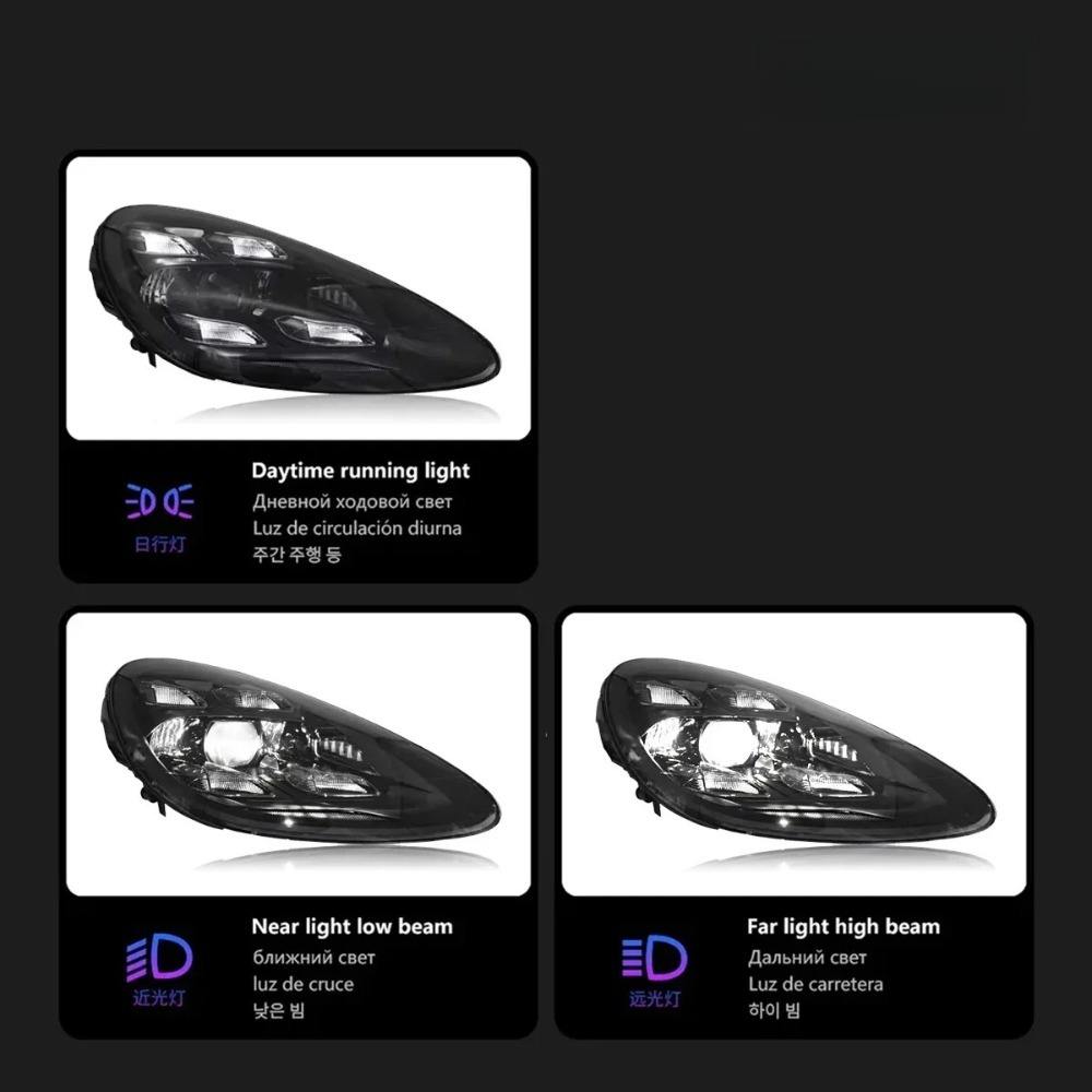 Full LED Headlights for Porsche Cayenne 958.1 2011-2014