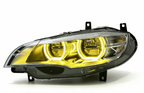 Dual-Color Angel Eye LED Headlights for BMW X6 E71 2008-2014