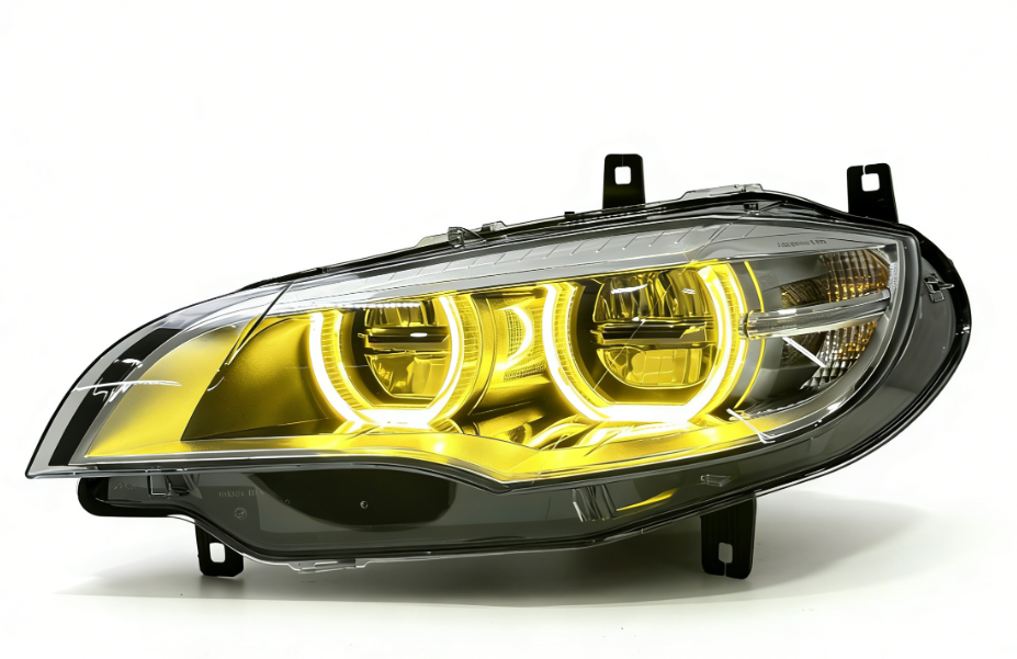 Dual-Color Angel Eye LED Headlights for BMW X6 E71 2008-2014